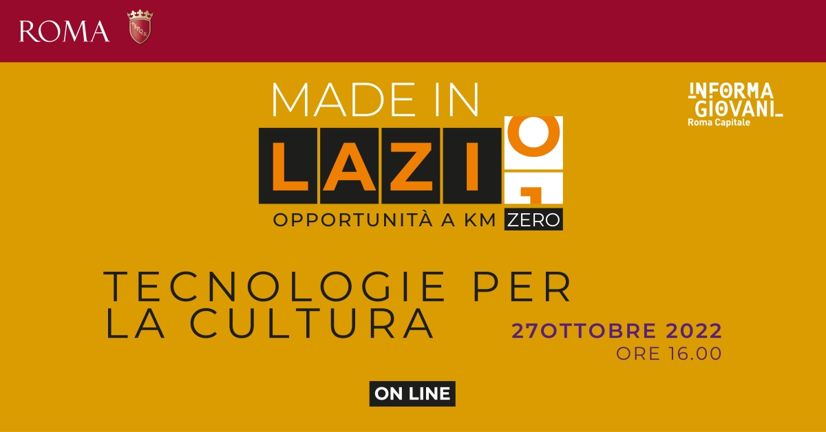 Made in Lazio – Tecnologie per la cultura
