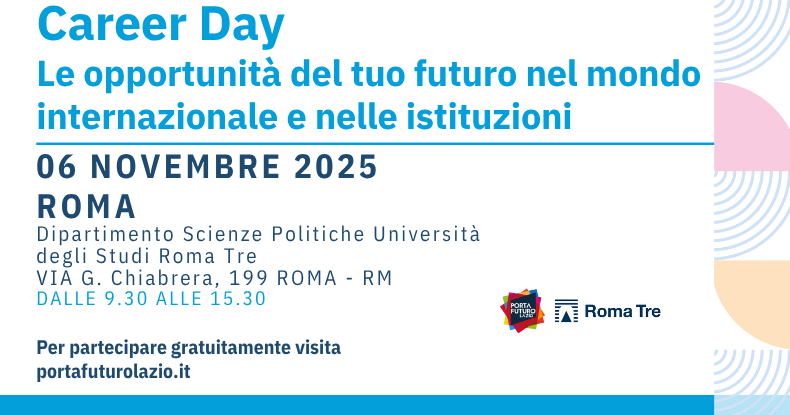 Le opportunità nel mondo internazionale e nelle istituzioni