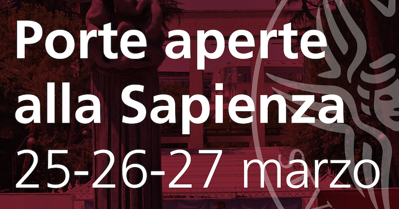 Porte aperte alla Sapienza 2026